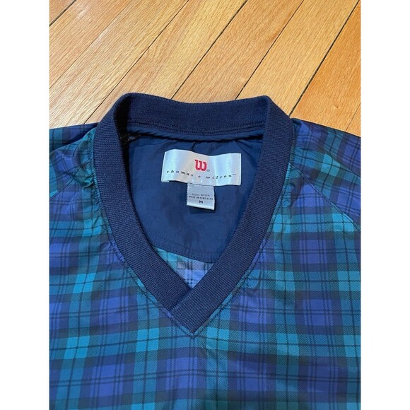 Vintage Thomas E Wilson Golf Windbreaker Pullover Jacket Mens M Tartan Plaid EUC - Picture 7 of 8